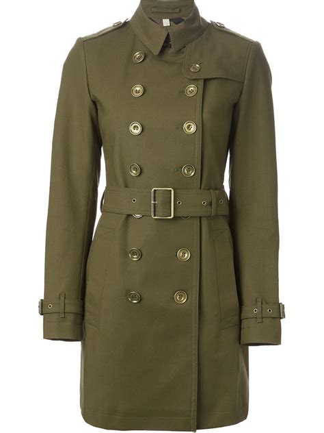 Lyst Burberry Military Trench Coat In Green