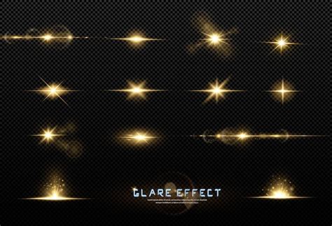 Premium Vector Shining Golden Stars Isolated On Black Background