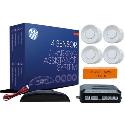 Kit De Sensores De Aparcamiento Con Pantalla Y Sonido Sensores Blancos