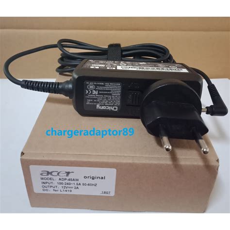 Jual Adaptor Charger Original Acer V A For L Shopee Indonesia