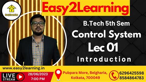 Control System B Tech 5th Sem Electrical Engineering Lec 01 Basic