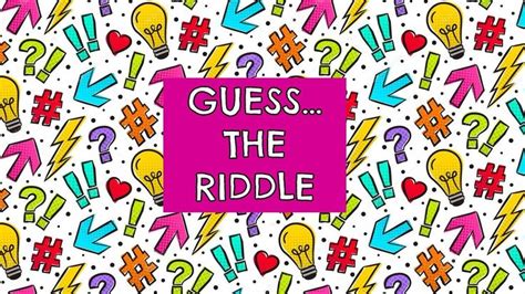 GUESS... the RIDDLE | Riddles, Guess, Trivia