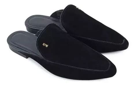 Sapato Feminino Santa Lolla Mule Camur A Preto Fa Parcelamento Sem