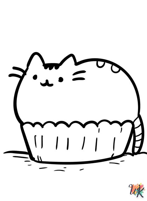 Coloriage Pusheen Mignon Petit Chat Pour Bébés Gratuitement