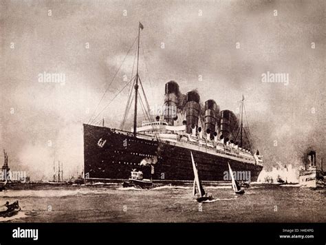 La Cunard Liner Rms Lusitania Fue Brevemente El Barco De Pasajeros Más