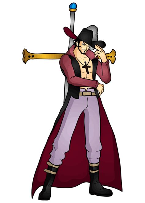 Learn How To Draw Dracule Mihawk Drawing One Piece Characters Easy