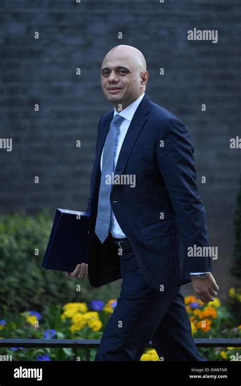 Home Secretary Sajid Javid Arrives In Downing Street London For A