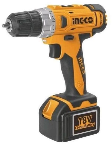 InGCO CDLI228180 Li Ion Cordless Drill 18V 2 Battery Tejarra