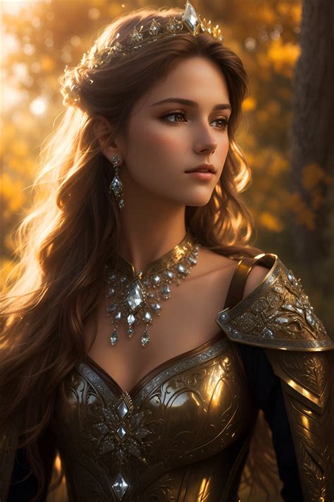 Mystical Princess Enchanted Fantasy Portrait Beautiful Woman Mythical