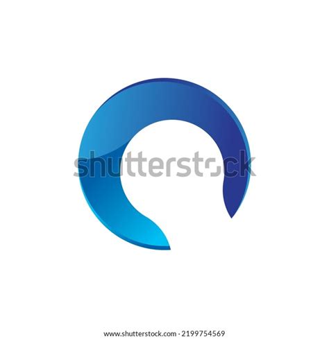 Blue Round Logo That Suitable Your Stock Vector (Royalty Free ...