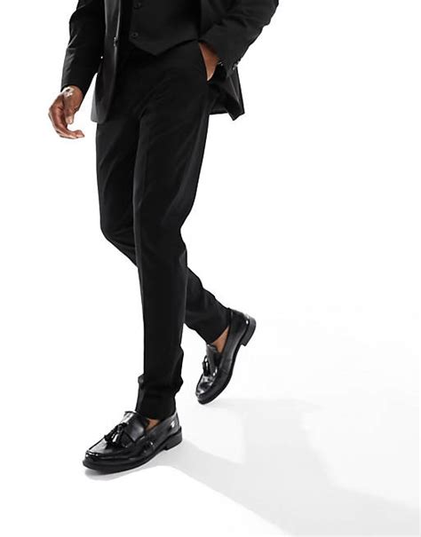 Asos Design Skinny Suit Pants In Black Asos