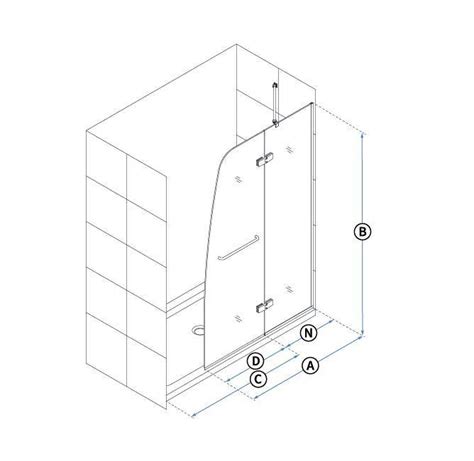 Aqua Ultra Hinged Shower Door