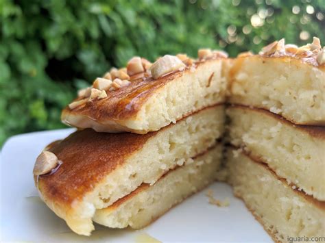 Panquecas Fofas Amêndoas Iguaria Receita e Culinária