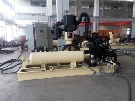 Oil Free High Pressure Piston Air Compressor Bar With Plc Control