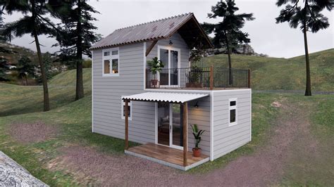 Two Storey Tiny House 35 X 8 Meters Youtube