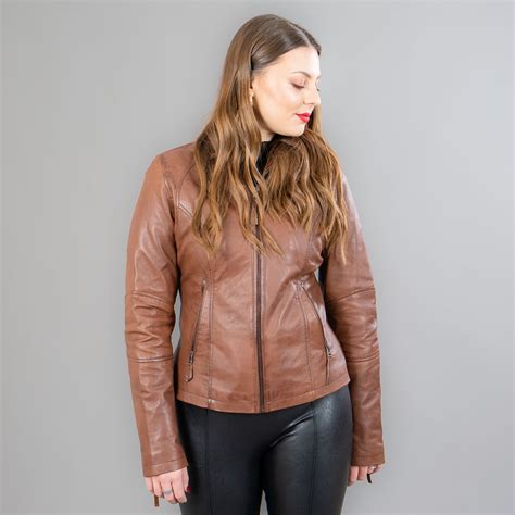 Brown leather jacket | Greek manufacturing | eFurs