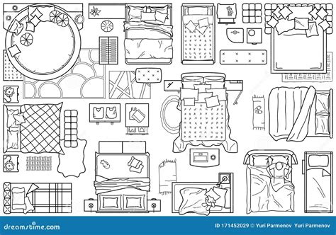 Bed Floor Plan Symbols