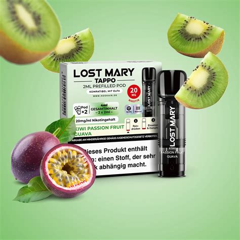 Lost Mary Tappo Kiwi Passionfruit Guava Umweltfreundliches Pod System