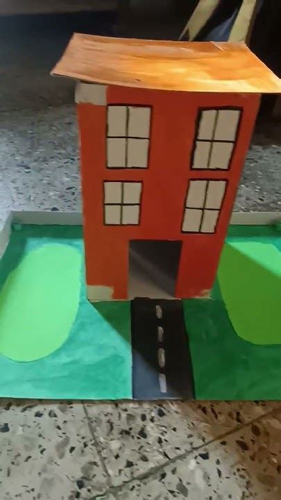 School Building Model Making Using Cardboard 🏫 Youtube