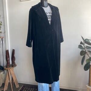 1950s Black Velvet Swing Coat Etsy UK