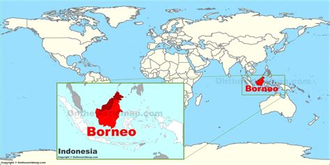 Borneo Island On World Map - Ashien Nikaniki