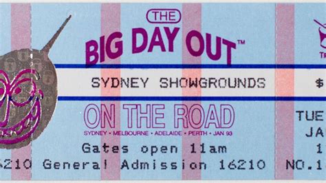 Every Big Day Out Line Up Ever Double J