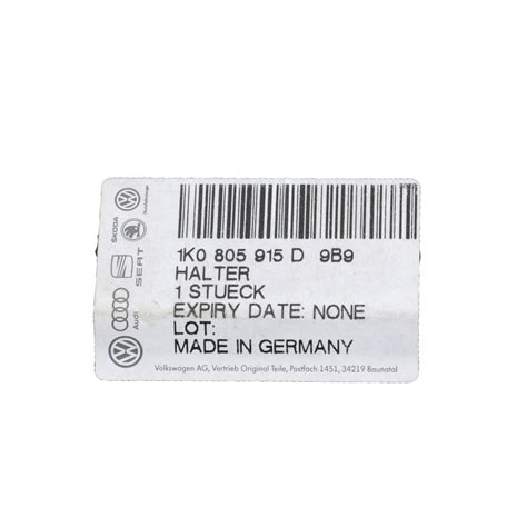 Genuine Volkswagen 2006-2009 GTI Rabbit Front Spoiler Bracket 1K0-805 ...