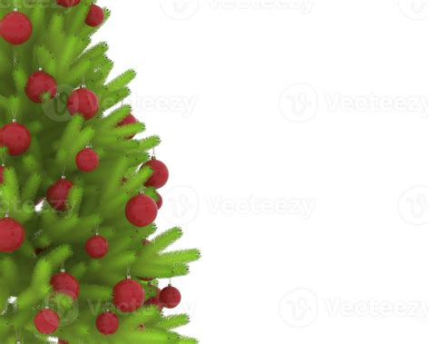 Christmas Tree Isolated On Background 3d Rendering Illustration 35897514 Png