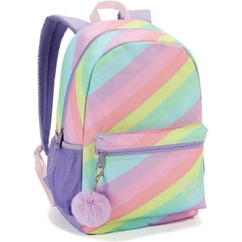 Mochila Escolar Juvenil Feminina Colorida Espaçosa Tie Dye Submarino