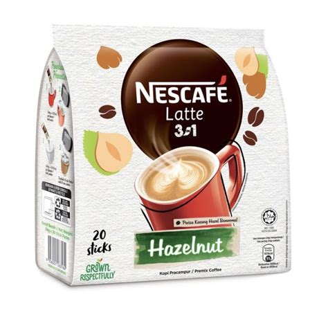 Nescafe Coffee In Latte Hazelnut Sticks Imported From Malaysia