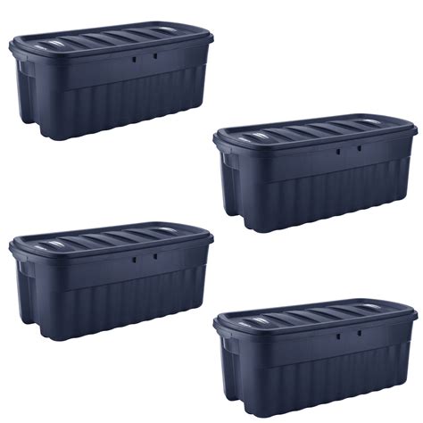 Rubbermaid Roughneck 50 Gallon Rugged Stackable Storage Tote Container