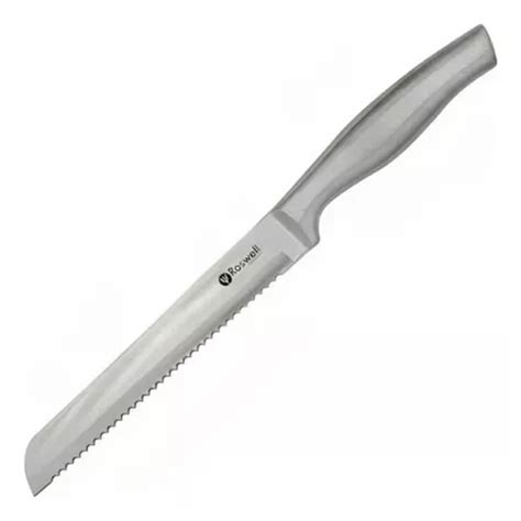 Cuchillo Para Pan Roswell De Acero Cocina Profesional 33 5cm