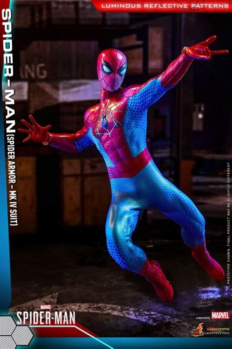 Hot Toys 1 6th Scale Spider Man Spider Armor MK IV Suit Rio X Teir