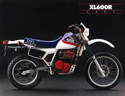 1987 Honda XL600R Brochure Front Scan Of An Original Sales Flickr