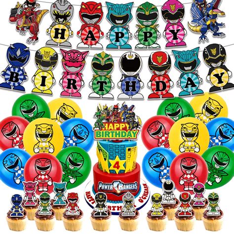 Power Rangers Birthday Party Supplies Power Rangers Party Decorations