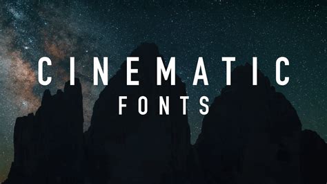 Cinematic Fonts For Free By Thlr Films Free Download On Toneden