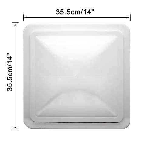 White Rv Roof Vent Lid Cover For Caravan Motorhome Camper Pp Plastic