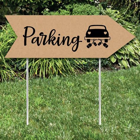 Wedding & Reception Signs Rustic Wedding Parking Sign | Etsy