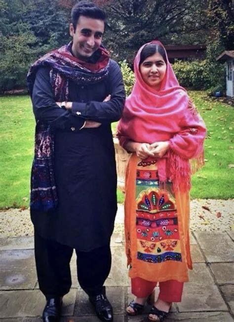 Bilawal Bhutto With Malala Yusufzai Dr Ghulam Nabi Kazi Flickr