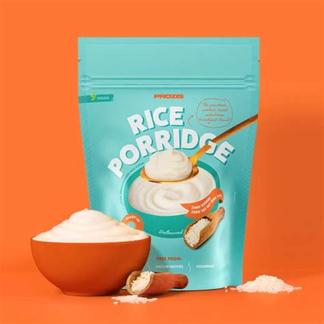 Rice Porridge 750 G Unflavored Breakfast Between Meals Prozis