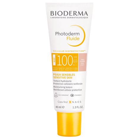 Bioderma Photoderm Fluide 100 Spf Protector Solar Piel Sensible Muy