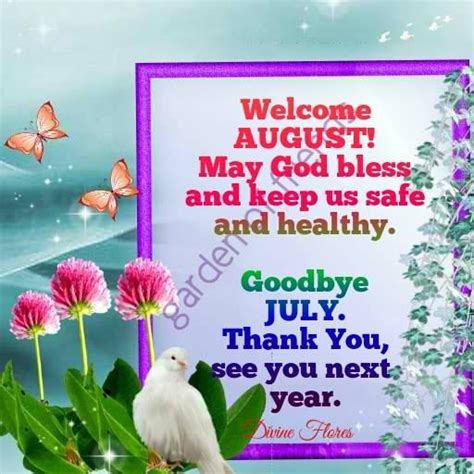 Welcome August, Goodbye July Pictures, Photos, and Images for Facebook ...