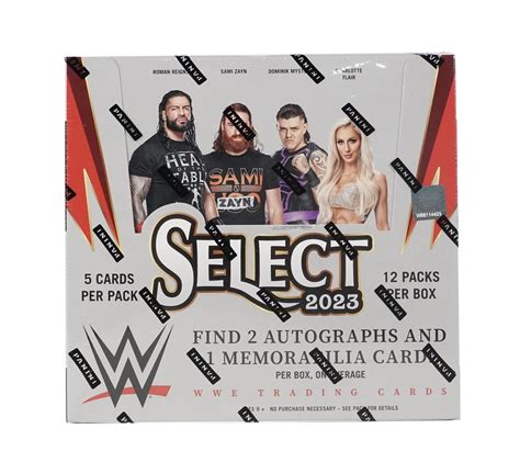 Panini Select Wwe Wrestling Hobby Box Da Card World