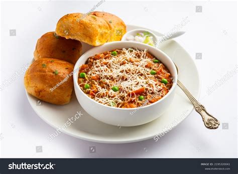 Cheese Pav Bhaji Recipe Street Food Stock Photo 2195320041 | Shutterstock