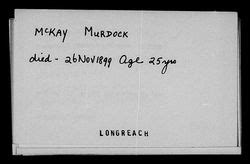 Murdock McKay 1874 1899 Find A Grave Memorial