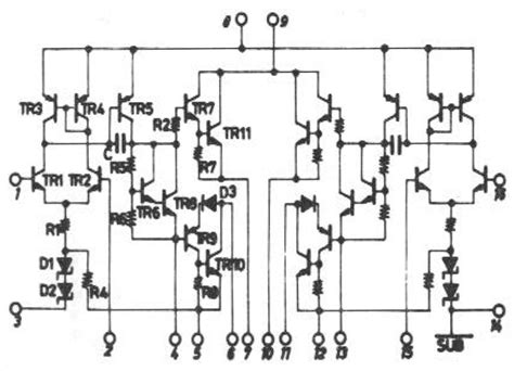 Sanyo STK463 Audio-Verstärker
