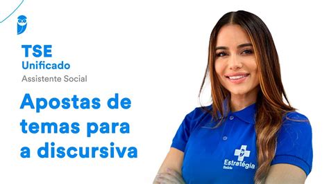 Concurso Tse Unificado Assistente Social Apostas De Temas Para A