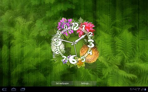 Clock Live Wallpaper Download - Flower Screensavers - 1280x800 ...