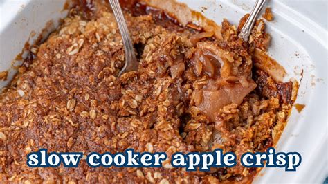 Slow Cooker Apple Crisp Tastes Of Lizzy T