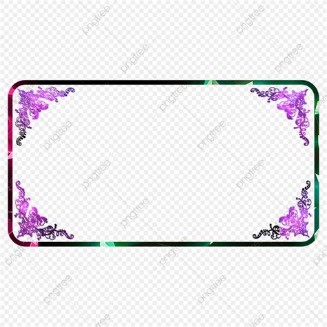 Rectangle Colored Frame Border, Photo Clipart, Rectangle, Rectangle ...